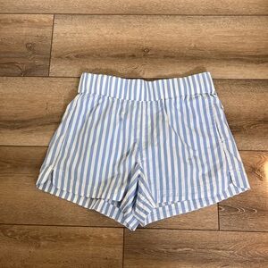 AYR Blue and White Striped Women's Shorts
